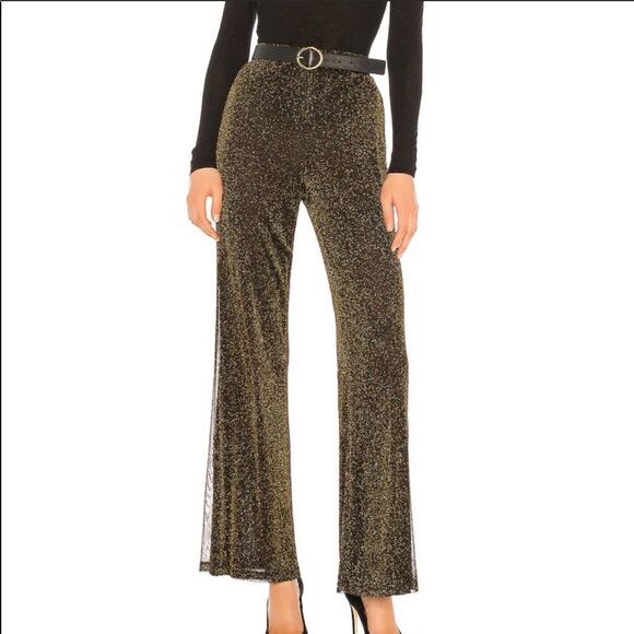 Gold/black pants from revolve - Lovers and Friends. - Picture 4 of 7
